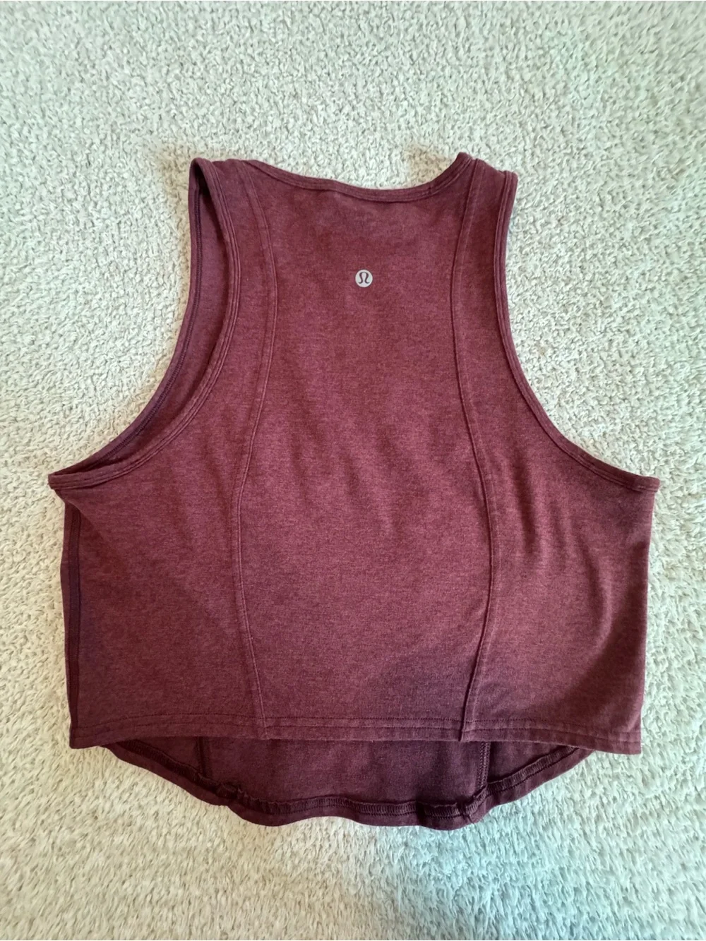 Lululemon Soft Sueded Crewneck Cropped Tank Top